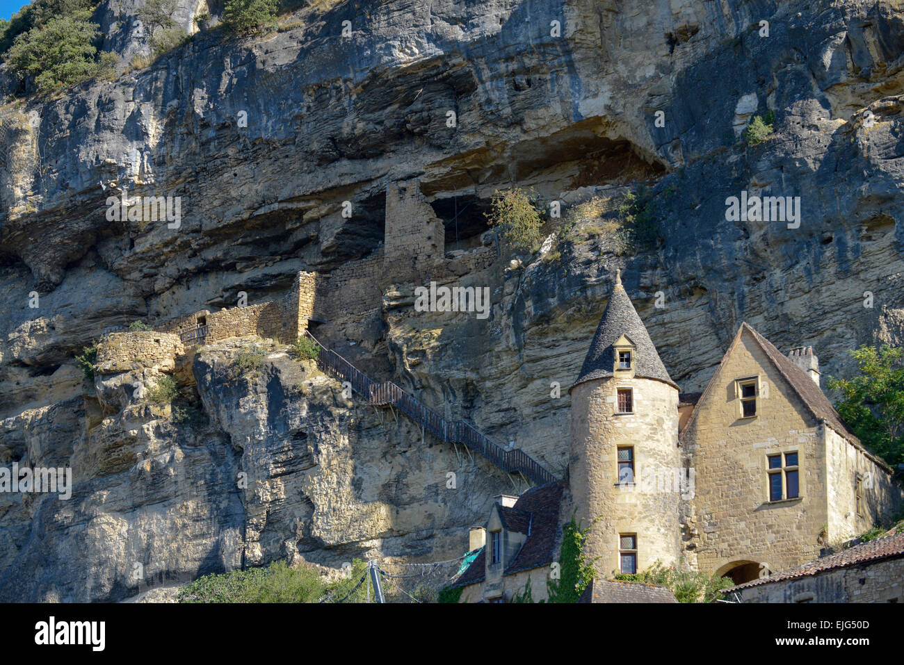 La-Rogue Gageac Dordogne Aquitanien Frankreich Europa Stockfoto