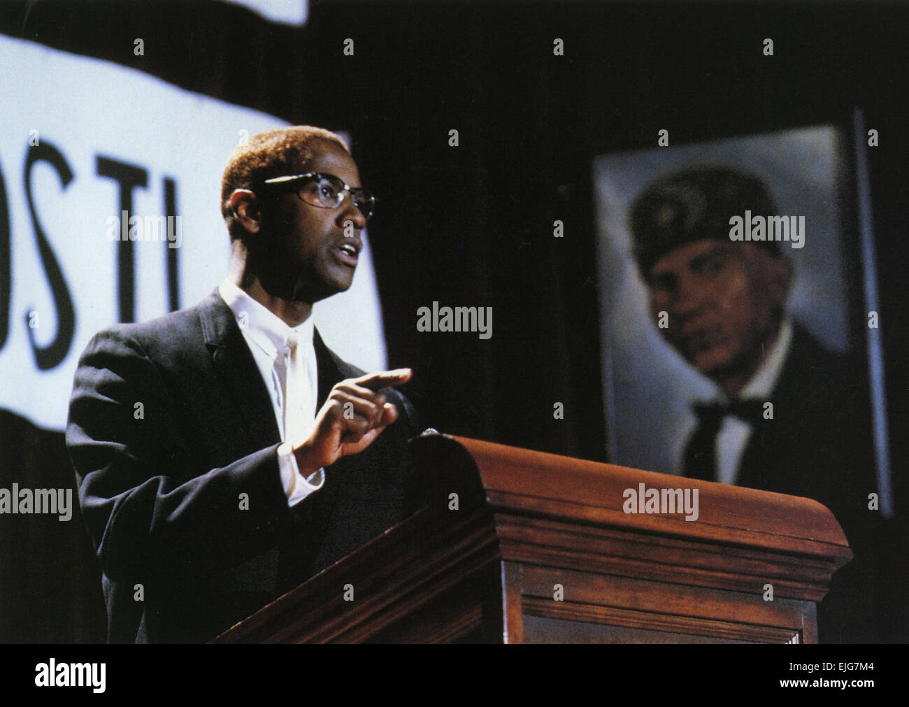 MALCOLM X 1992 Largo International Film mit Denzel Washington Stockfoto