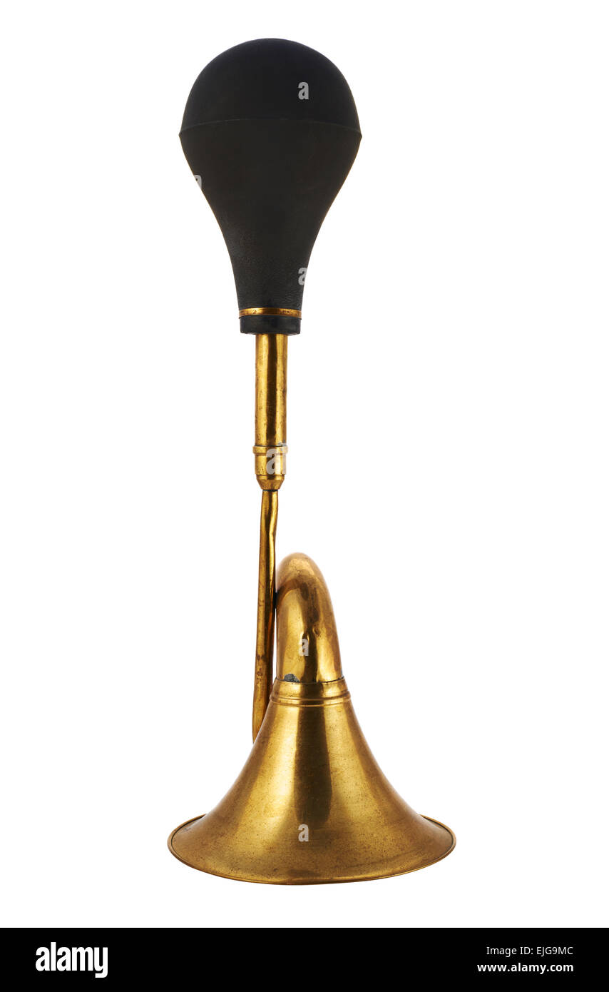 Horn Hupe Instrument isoliert Stockfoto