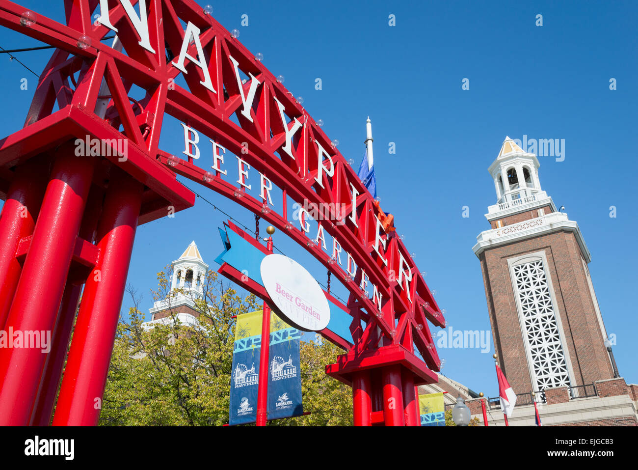 Das Navy Pier. Downtown Chicago. Illinois. USA. Stockfoto