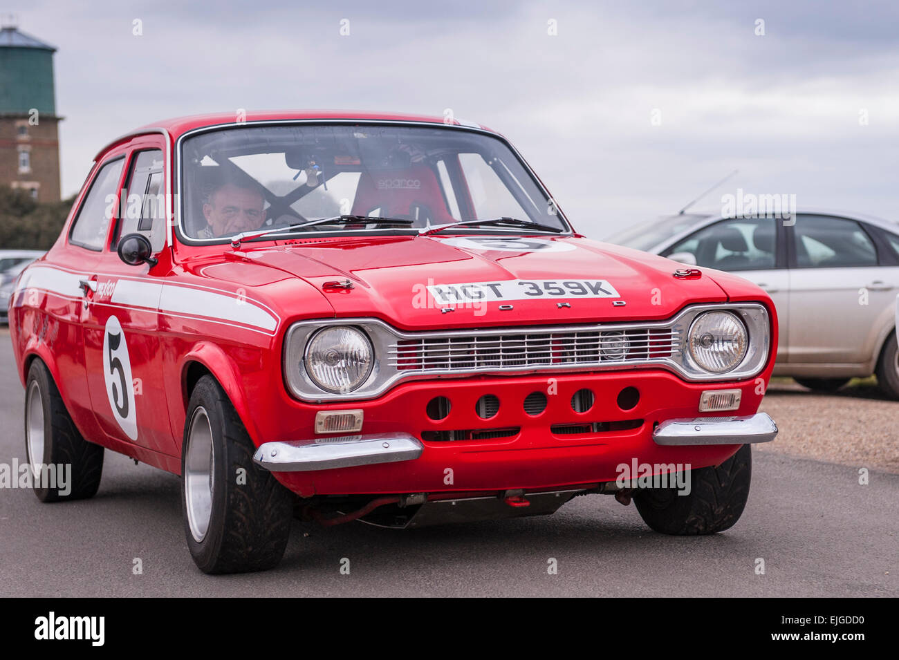 Eine klassische Mk 1 Ford Escort Auto in Southwold, Suffolk, England, Großbritannien, Uk Stockfoto