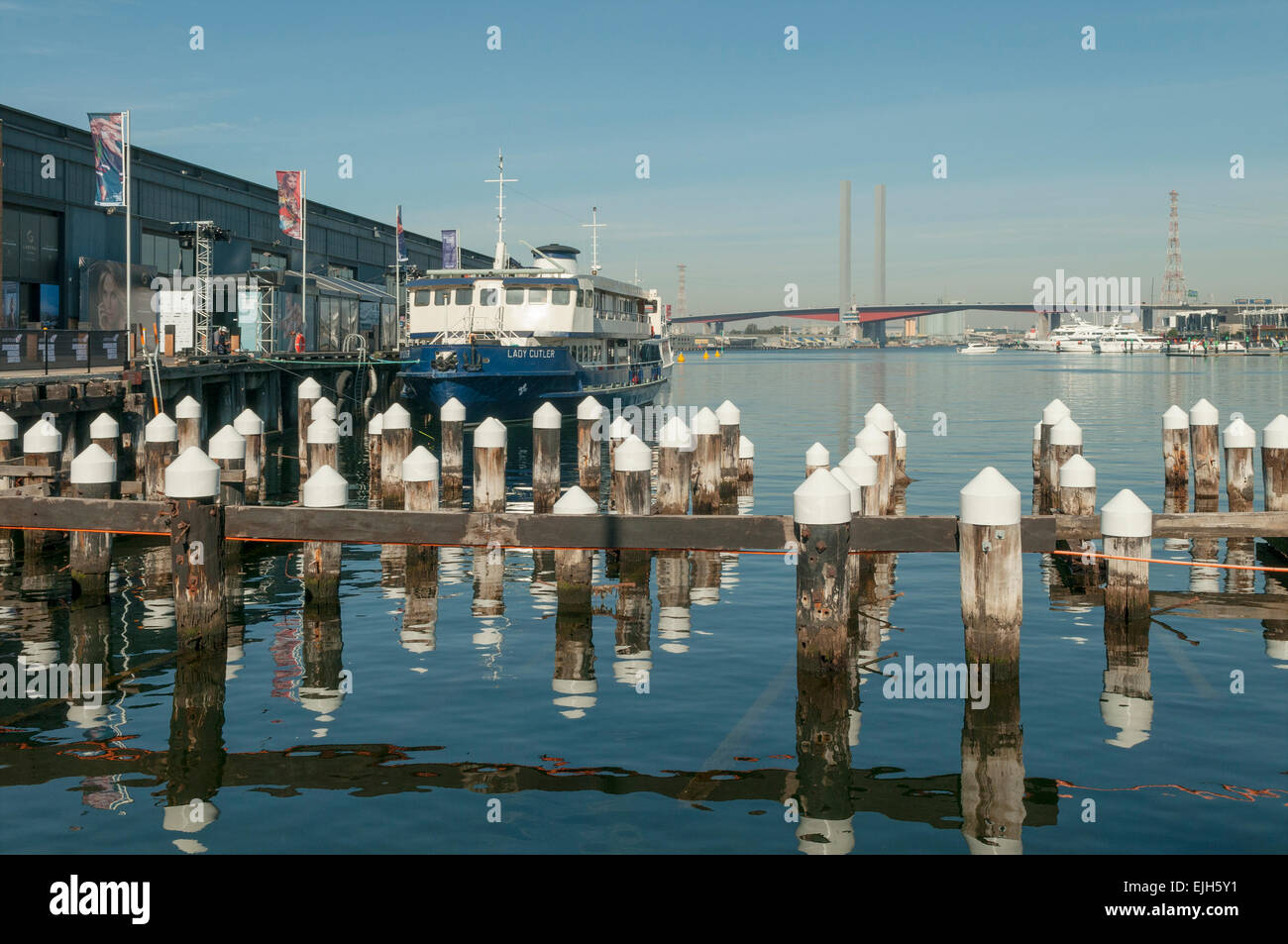 Central Pier, Docklands, Melbourne, Victoria, Australien Stockfoto