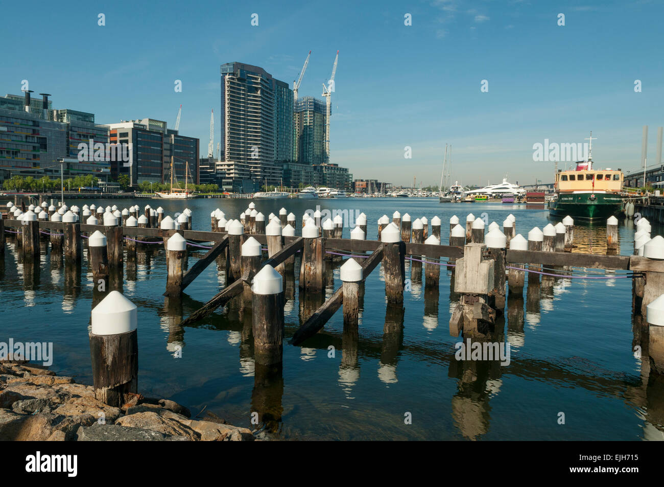 Victoria Harbour, Docklands, Melbourne, Victoria, Australien Stockfoto