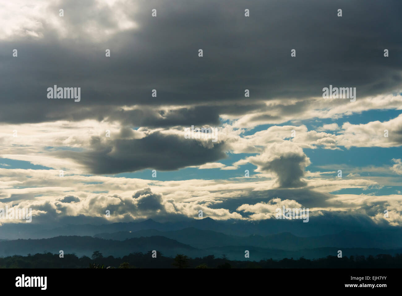 Luftaufnahme von Wolken, Indonesien Stockfoto