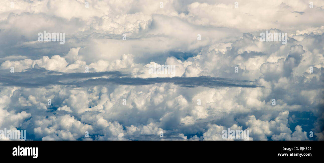 Luftaufnahme von Wolken, Indonesien Stockfoto