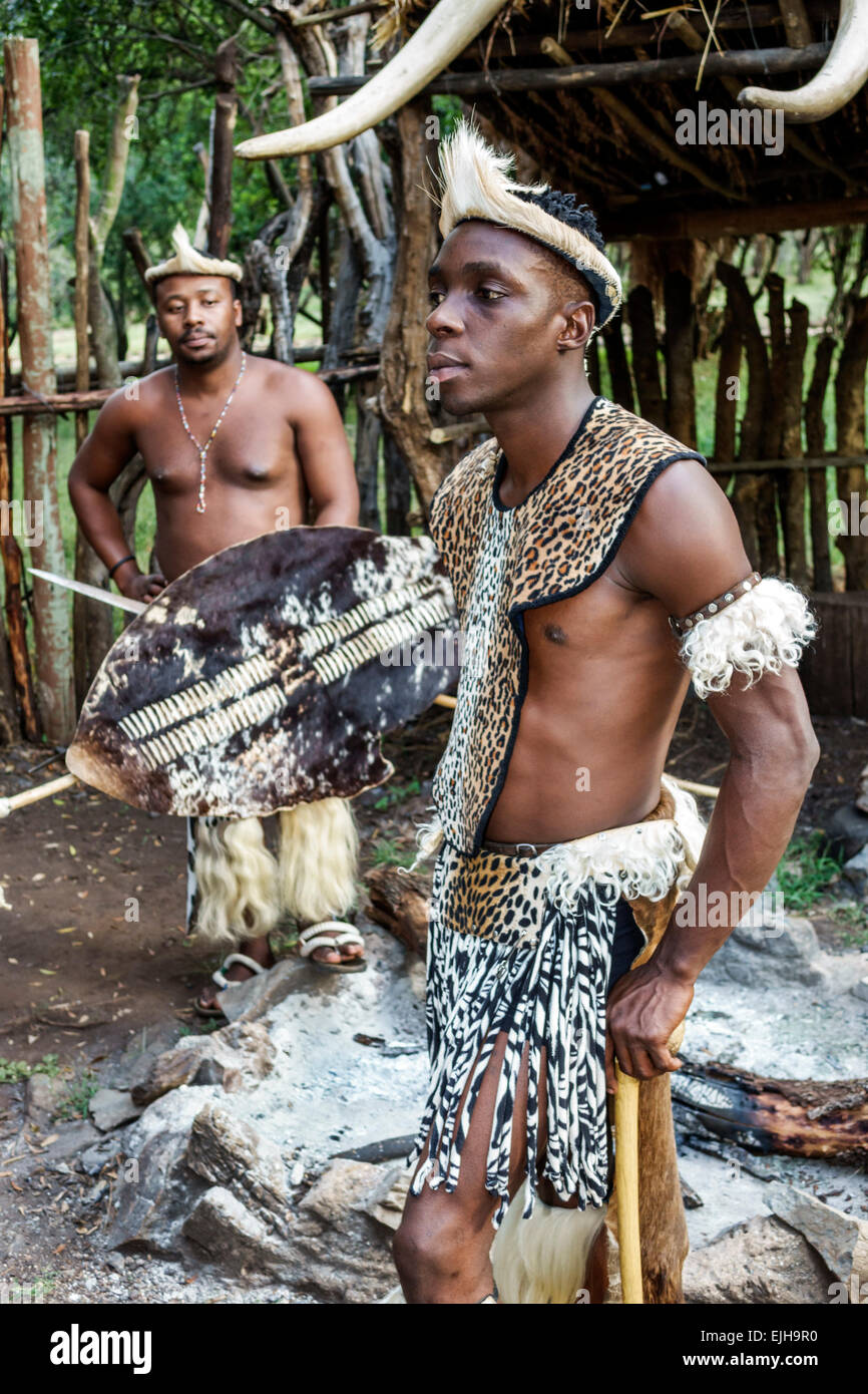 S Dafrika African Johannesburg Lesedi African Lodge Cultural Village Zulu Stamm Black