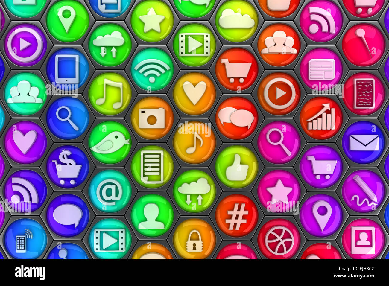 Social-Media-Hintergrund Stockfoto