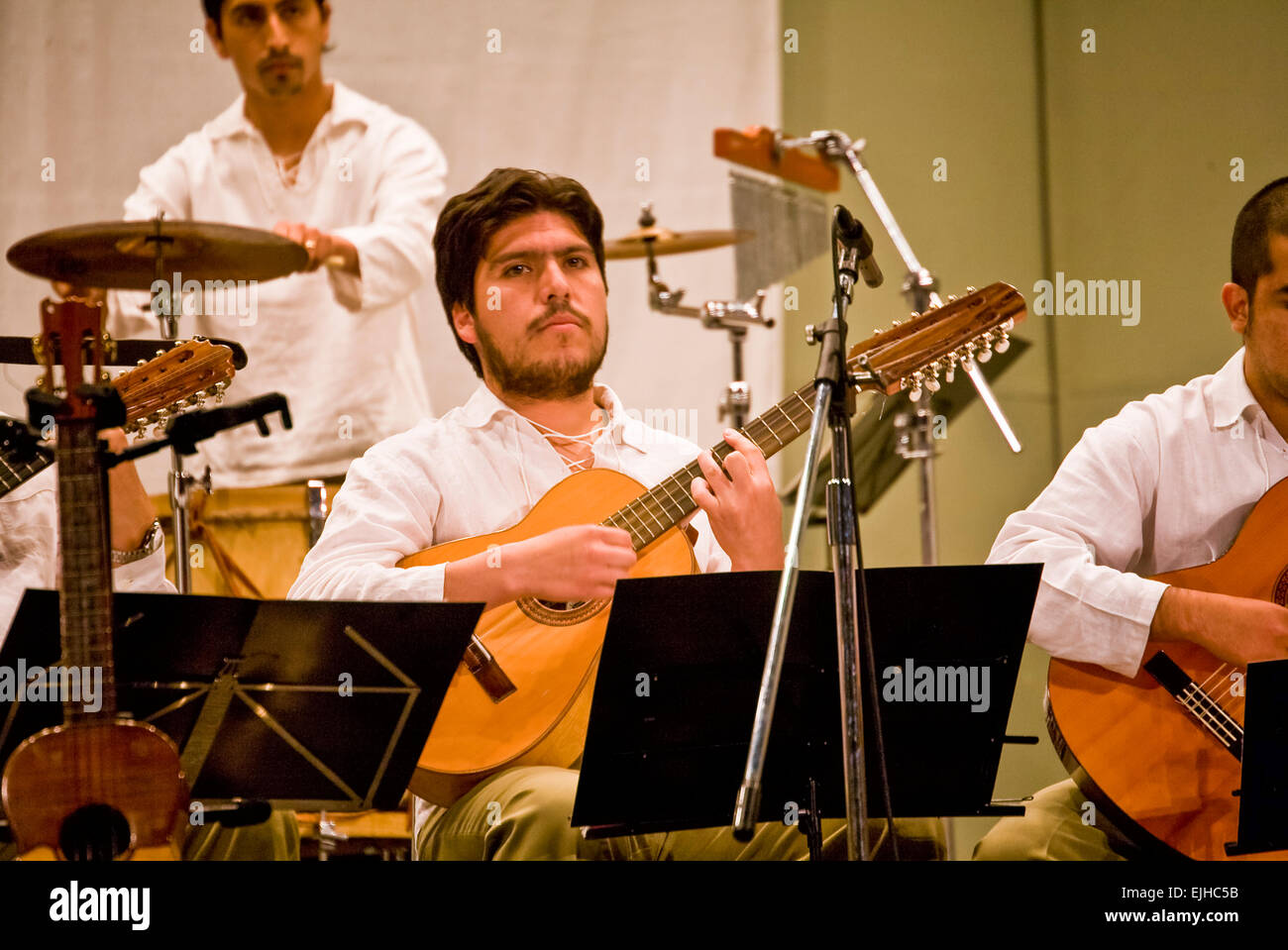 Chilenische Folk und Klassik-Konzert in Viña Del Mar, Chile Stockfoto