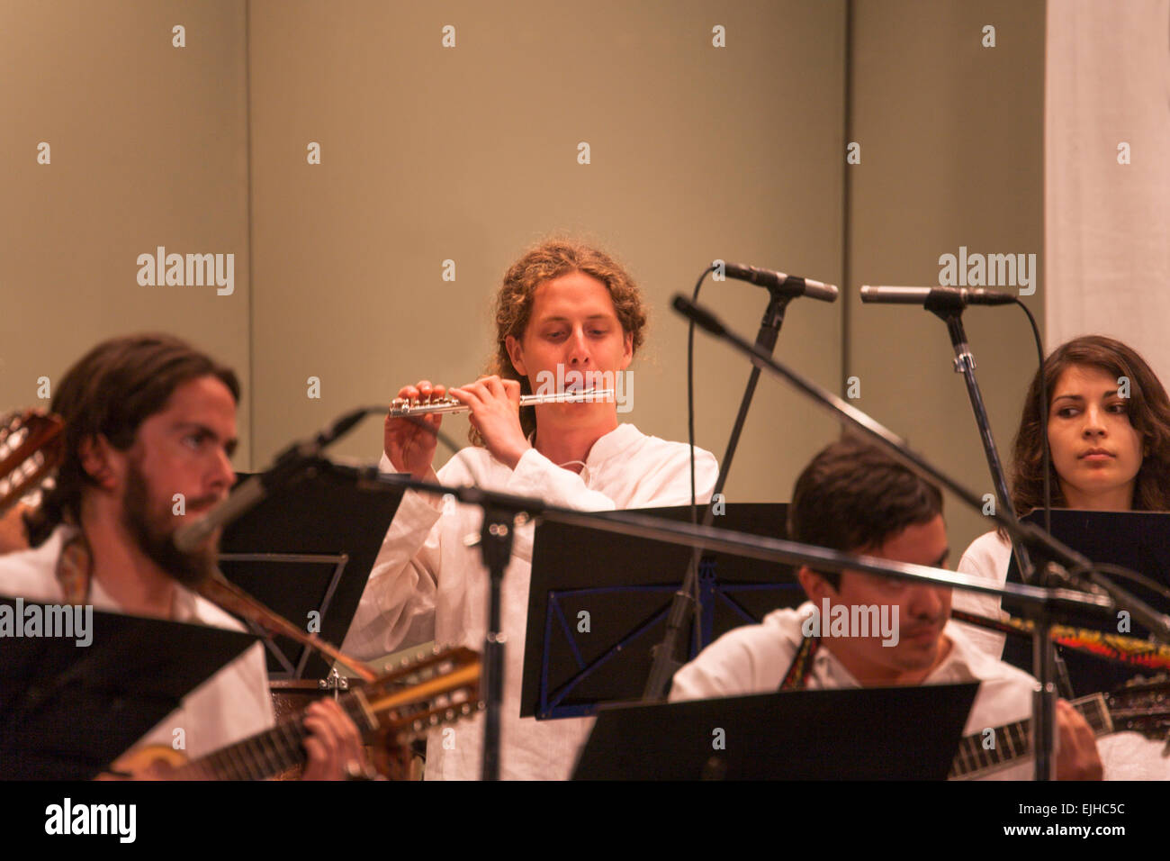 Chilenische Folk und Klassik-Konzert in Viña Del Mar, Chile Stockfoto