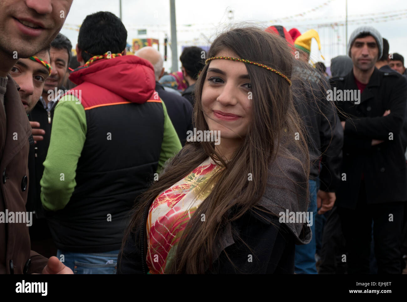 Kurden feiern Newroz, kurdischen Neujahrsfest in Diyarbakir, Türkei