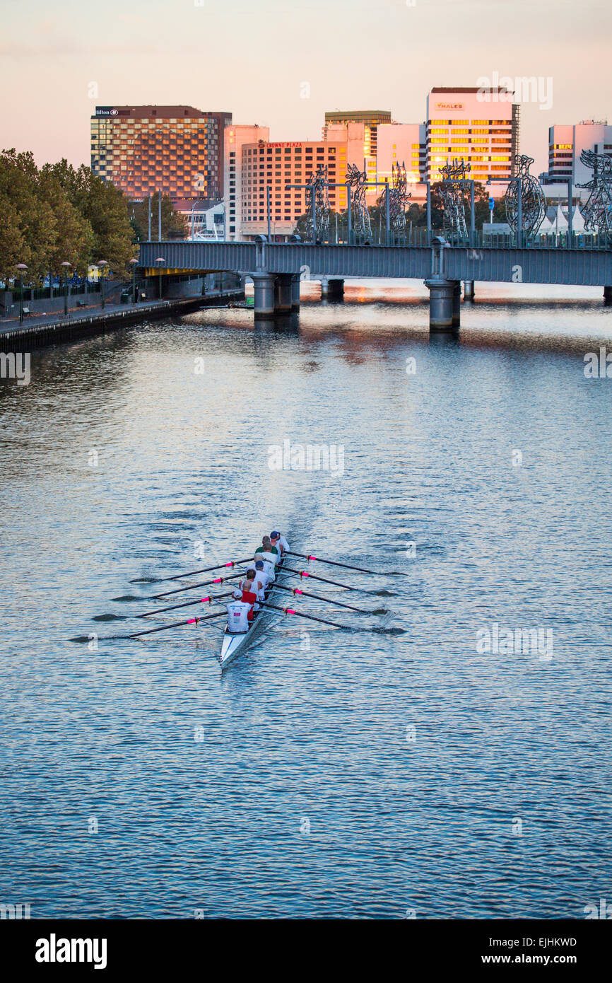 Ewern am Yarra River, Melbourne, Australien Stockfoto