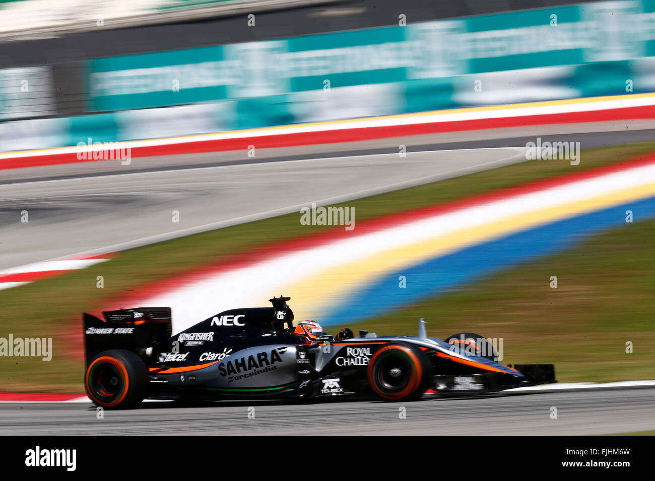 Motorsport: FIA Formula One World Championship 2015, Grand Prix von Malaysia, #27 Nico Hülkenberg (GER, Sahara Force India F1 Team) Stockfoto