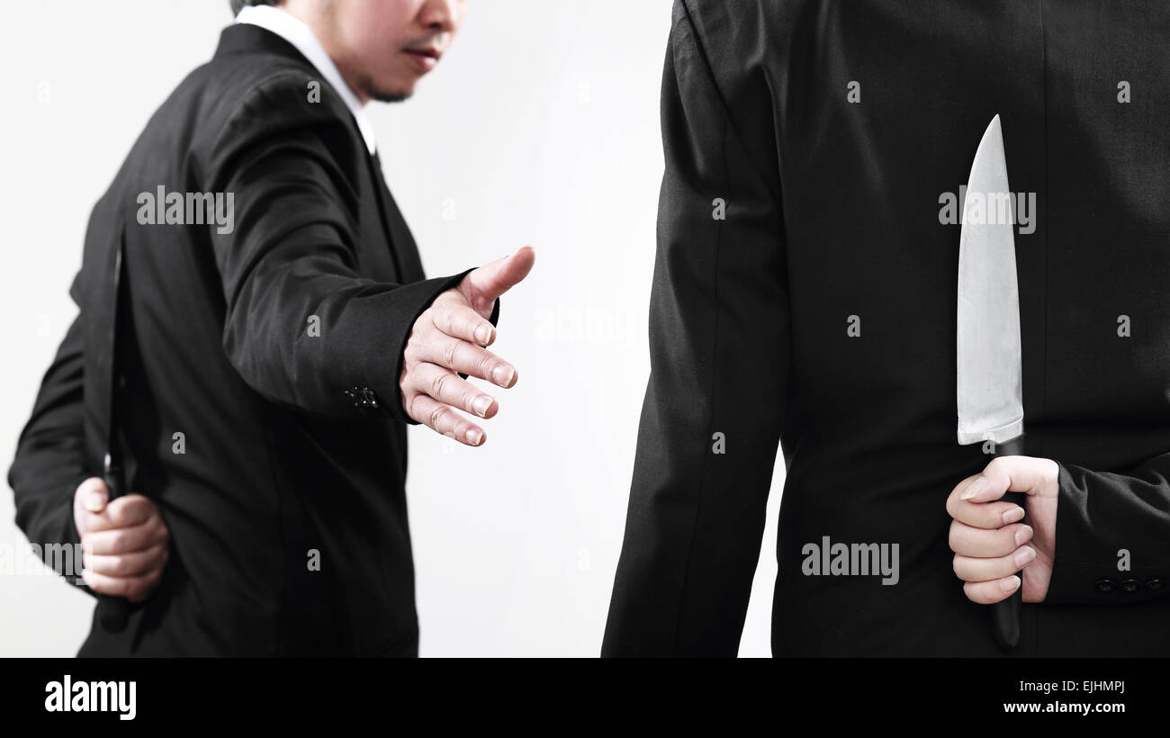 Wettbewerb ist kein guter Freund. Geschäftsreisende sollten jederzeit bereit sein Stockfoto