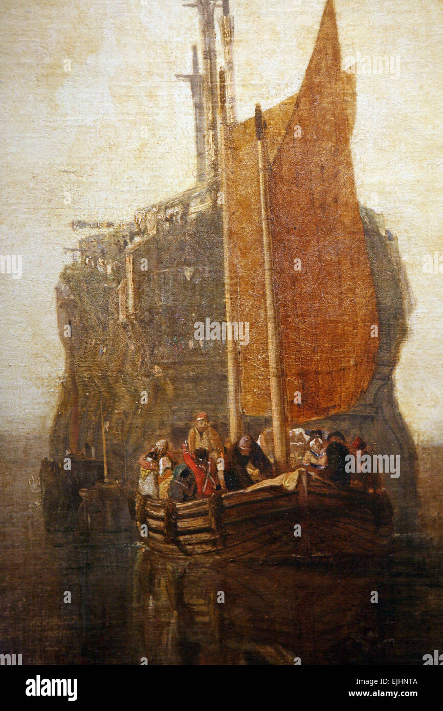 Ausschnitt aus Gemälde von Joseph Mallord William Turner Stockfoto