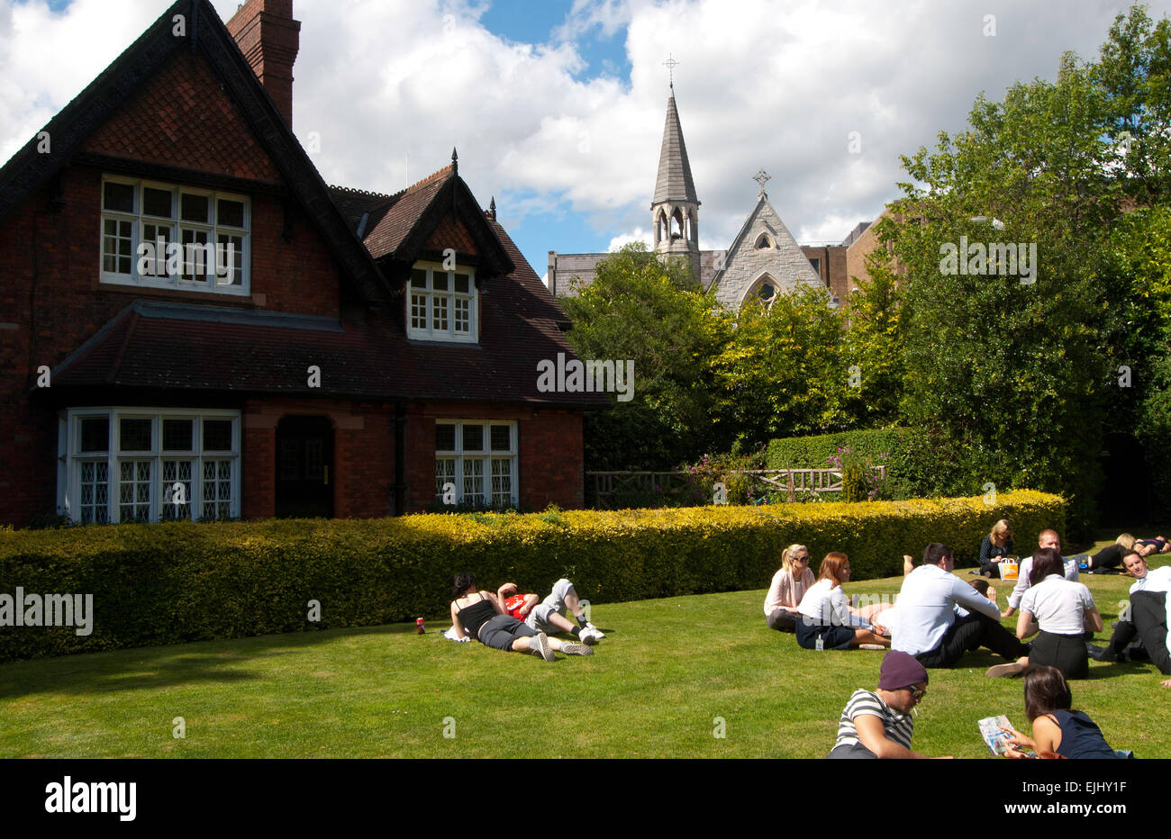 St. Stephens Green im Zentrum von Dublin, einer der größten Parks in der Stadt Stockfoto