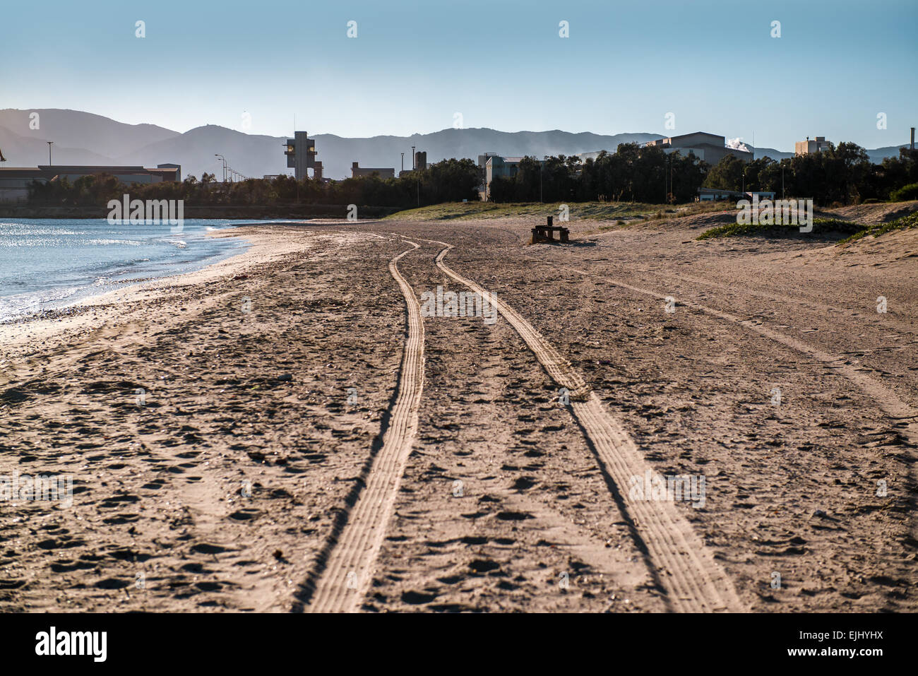 Algeciras leeren Strand. Spanien Stockfoto