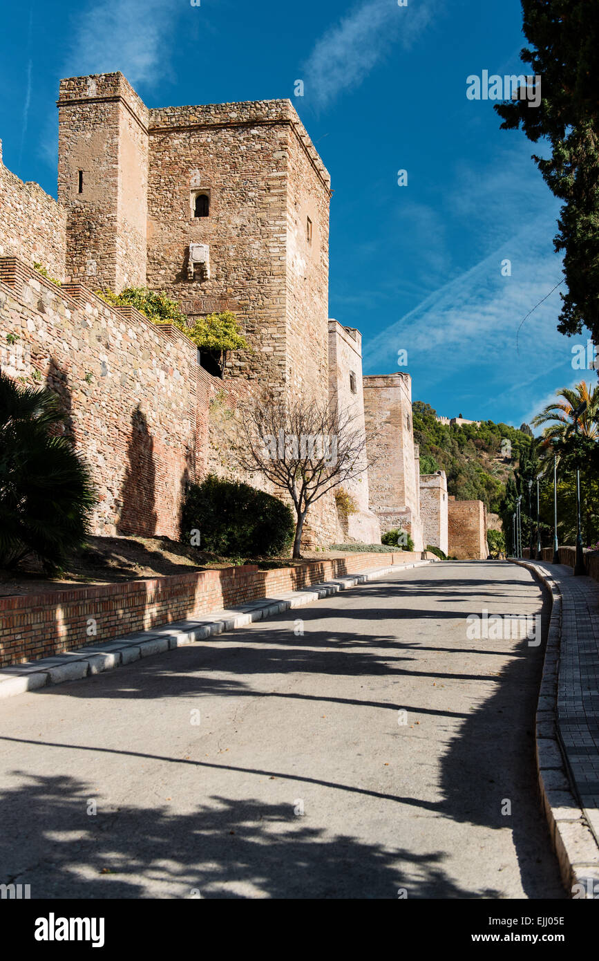 Burg Gibralfaro Stockfoto