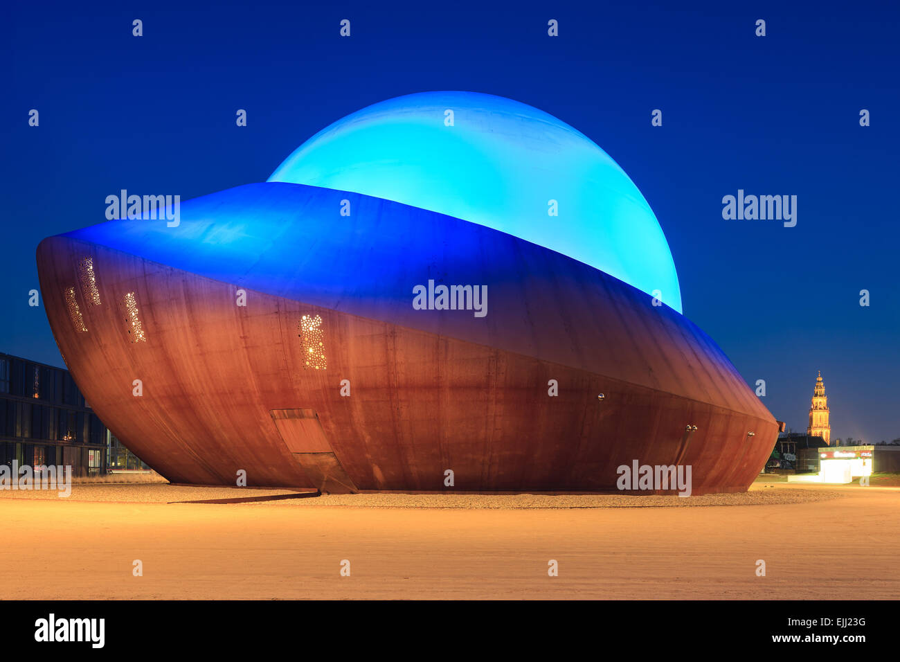 Infoversum: wissen Tempel, Informationen Kuppel und Kino. Groningen, Niederlande. Stockfoto