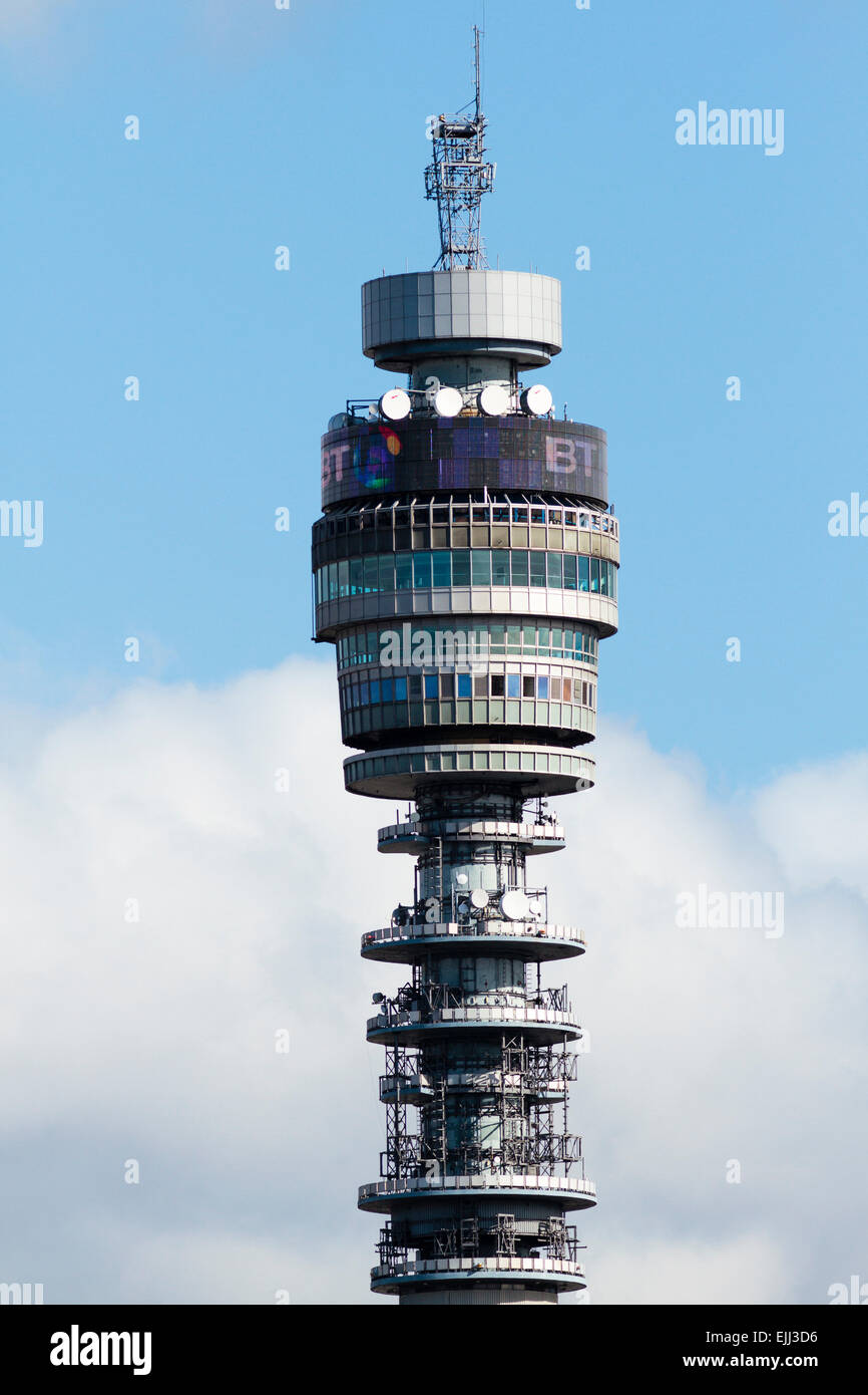 BT Tower, Fitzrovia, London, England, Vereinigtes Königreich Stockfoto