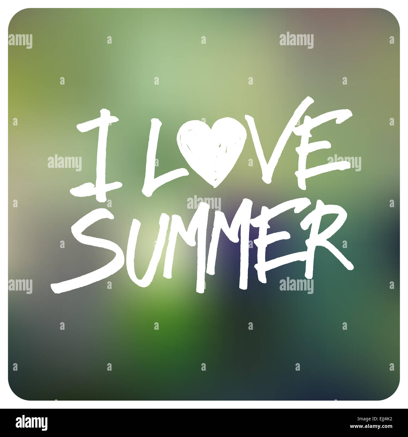 Liebe Sommer Card Design Stockfoto