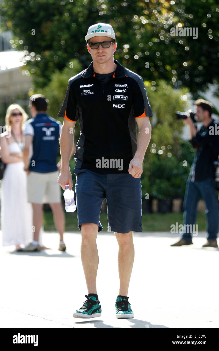 Motorsport: FIA Formula One World Championship 2015, Grand Prix von Malaysia, #27 Nico Hülkenberg (GER, Sahara Force India F1 Team) Stockfoto