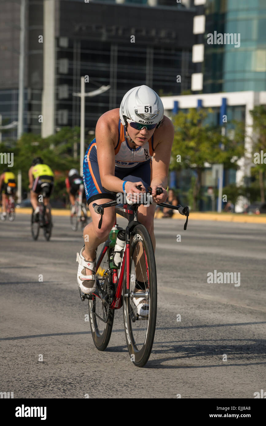 Ironman 70.3 Panama-Triathlon, 2014 Stockfoto