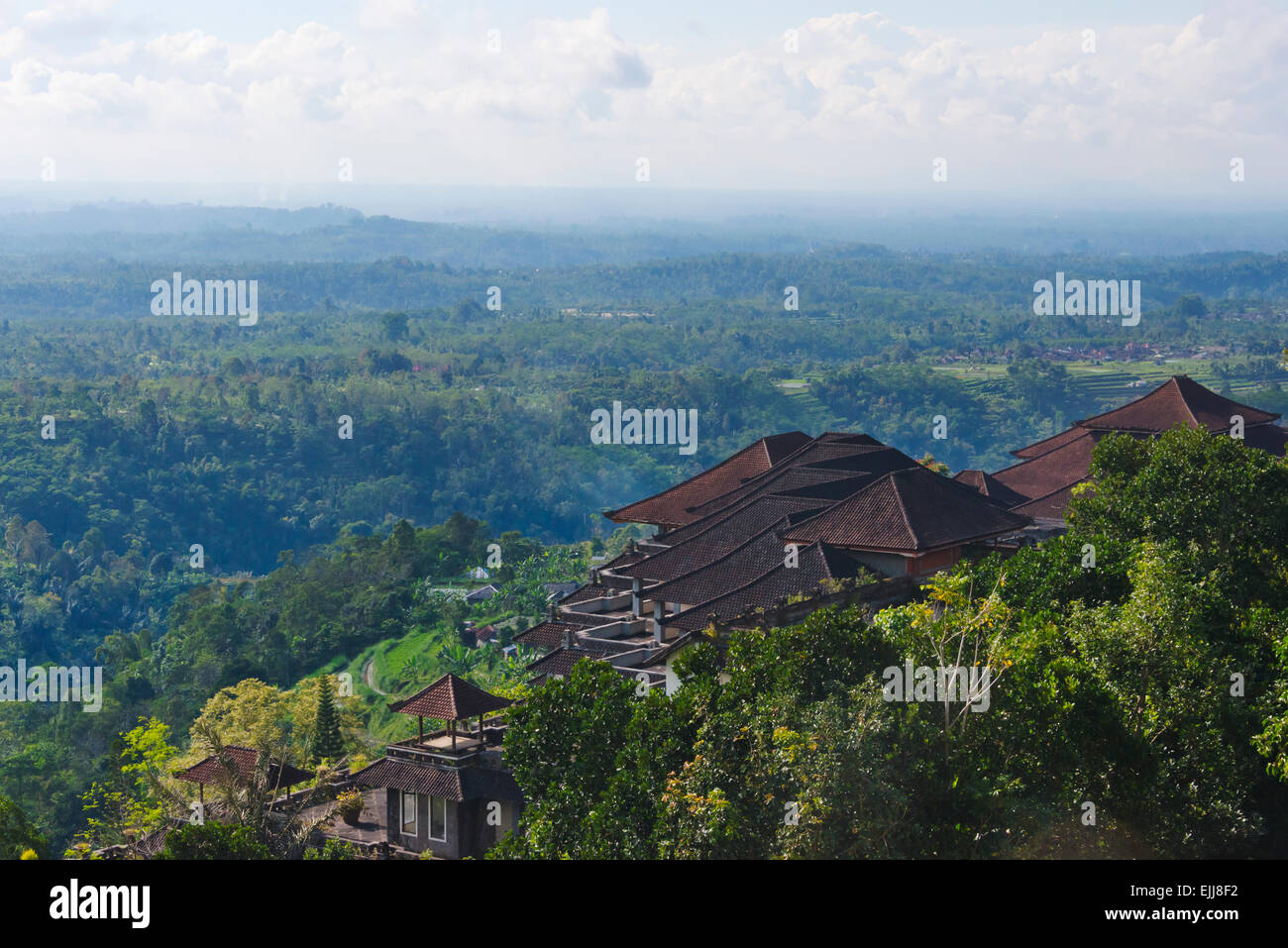 Balinesische Haus in den Bergen, Insel Bali, Indonesien Stockfoto