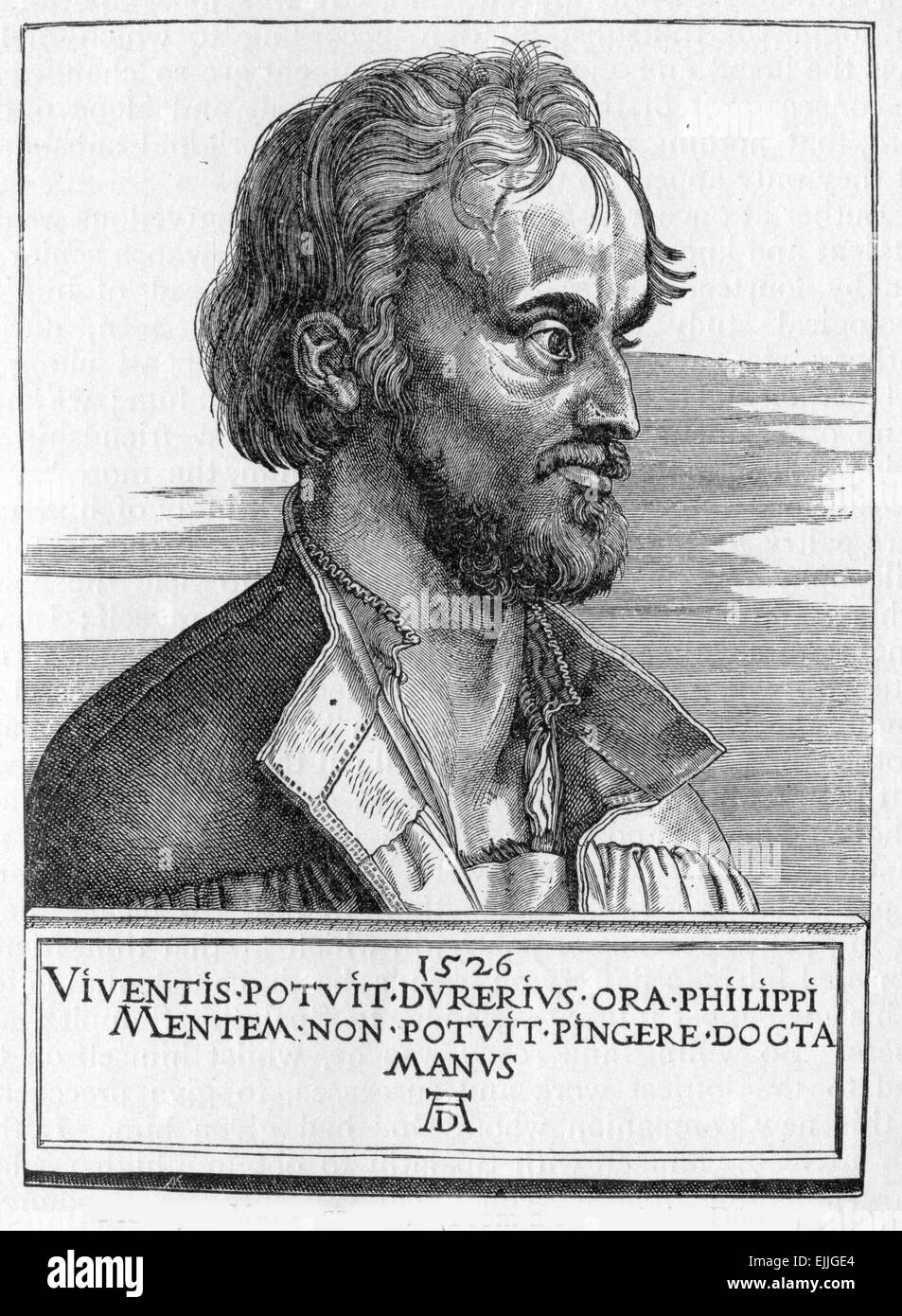 Philipp Melanchthon (16 Februar 1497 – 19 April 1560), geboren, Philipp Schwartzerdt, ein deutscher Reformator und Mitarbeiter Stockfoto