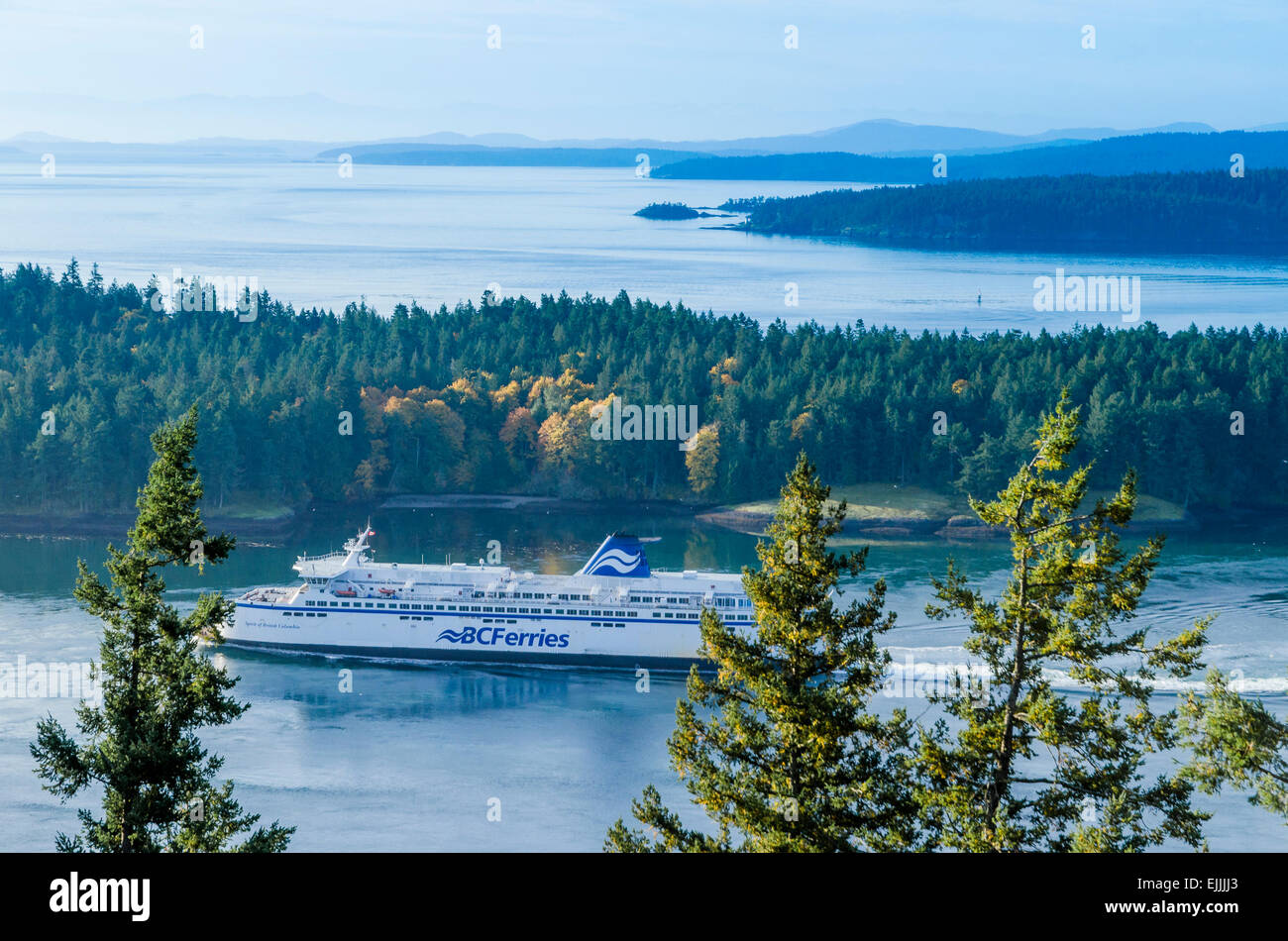 BC Ferry, Active Pass, Britisch-Kolumbien Stockfoto