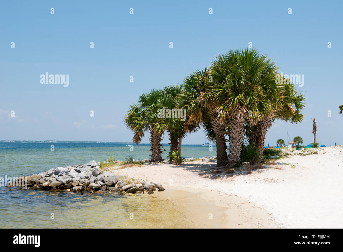 Küste Blick auf Escambia Bay Pensacola Beach Florida Stockfoto