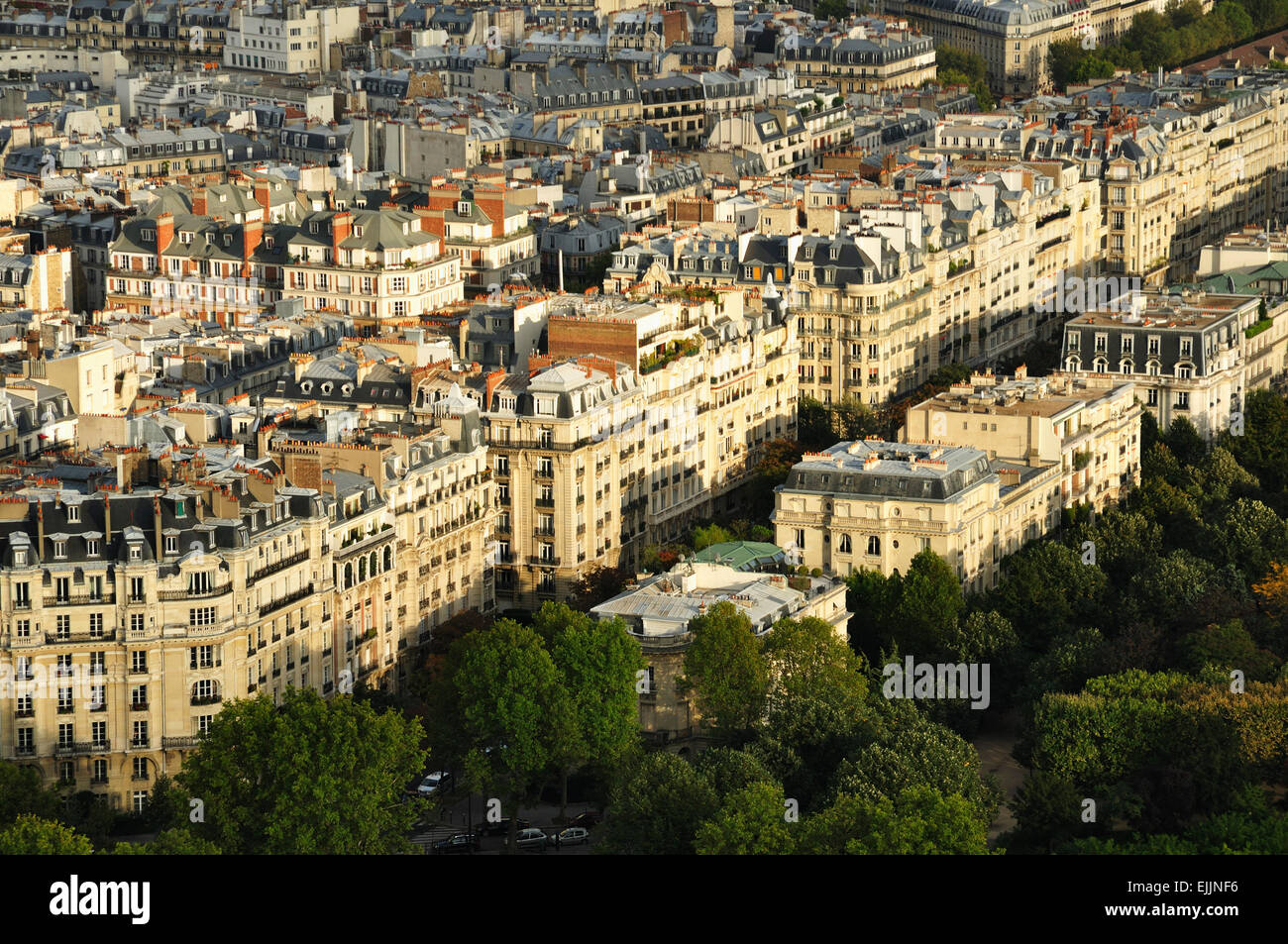 Paris. Blick vom Eiffelturm Stockfoto