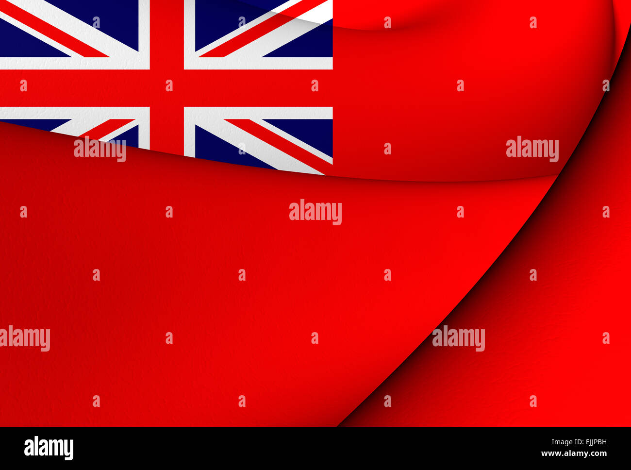 Britische Red Ensign. Hautnah. Stockfoto