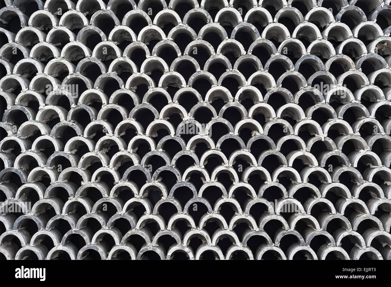 Nahaufnahme von gestapelten chinesische Dachziegeln, China Stockfoto