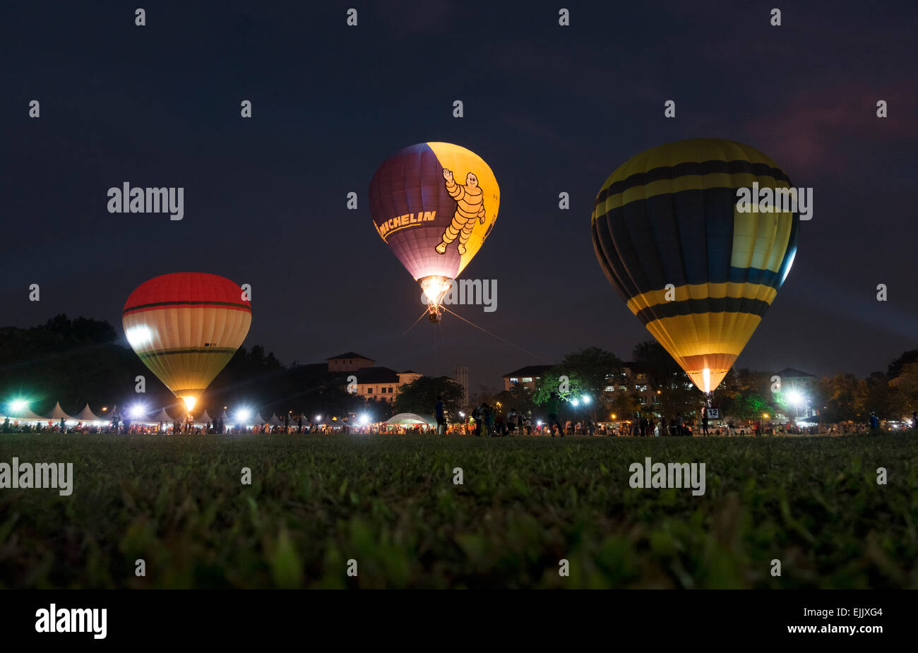 Heißluft-Ballon-Festival Penang 2015 Stockfoto