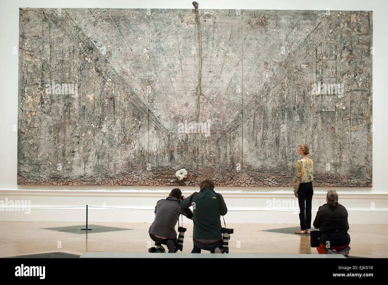 Anselm Kiefer-Ausstellung an der Royal Academy of Arts - Vorschau mit drücken: Ansicht wo: London, Vereinigtes Königreich bei: 23 Sep 2014 Stockfoto