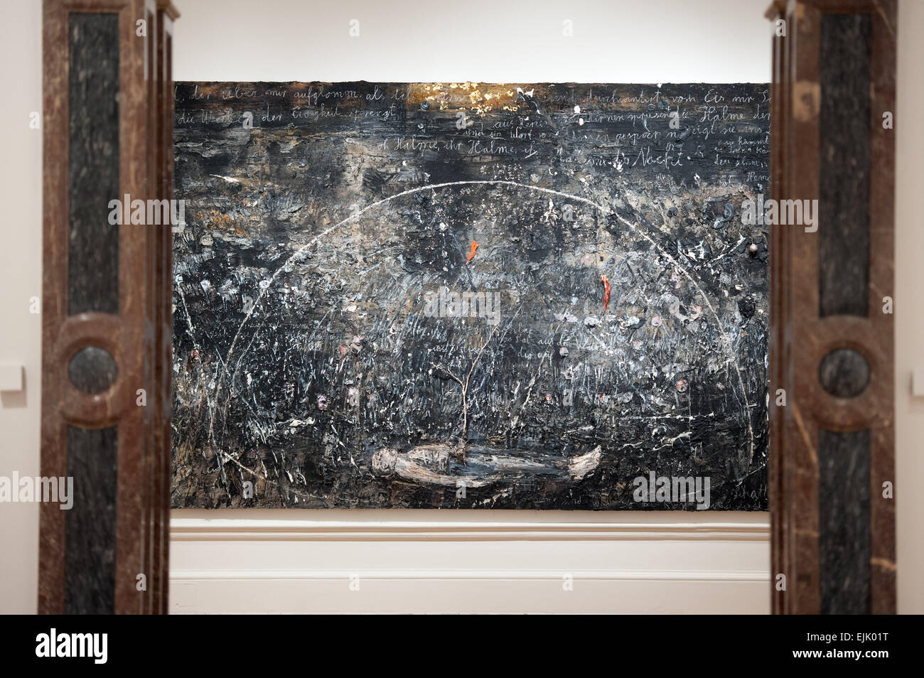 Anselm Kiefer-Ausstellung an der Royal Academy of Arts - Vorschau mit drücken: Ansicht wo: London, Vereinigtes Königreich bei: 23 Sep 2014 Stockfoto