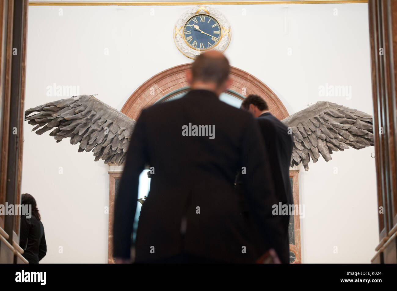 Anselm Kiefer-Ausstellung an der Royal Academy of Arts - Vorschau mit drücken: Ansicht wo: London, Vereinigtes Königreich bei: 23 Sep 2014 Stockfoto