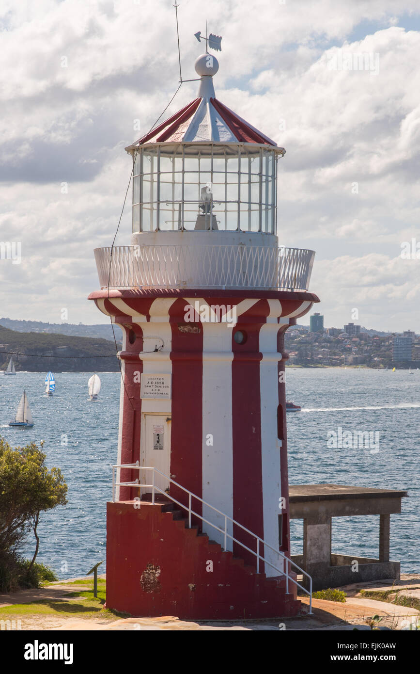 Hornby Leuchtturm, South Head, Sydney Harbour, Australien Stockfoto