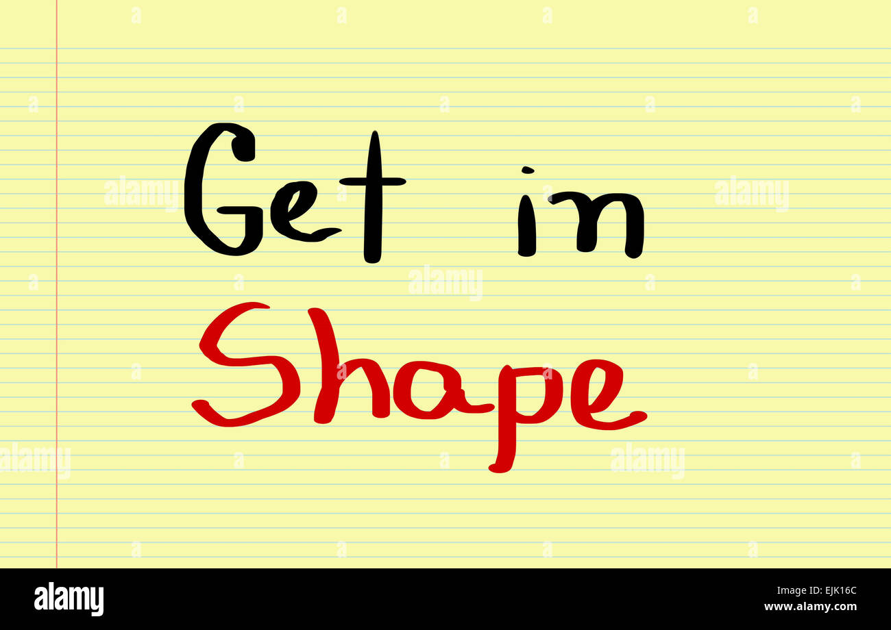 Get In Shape-Konzept Stockfoto