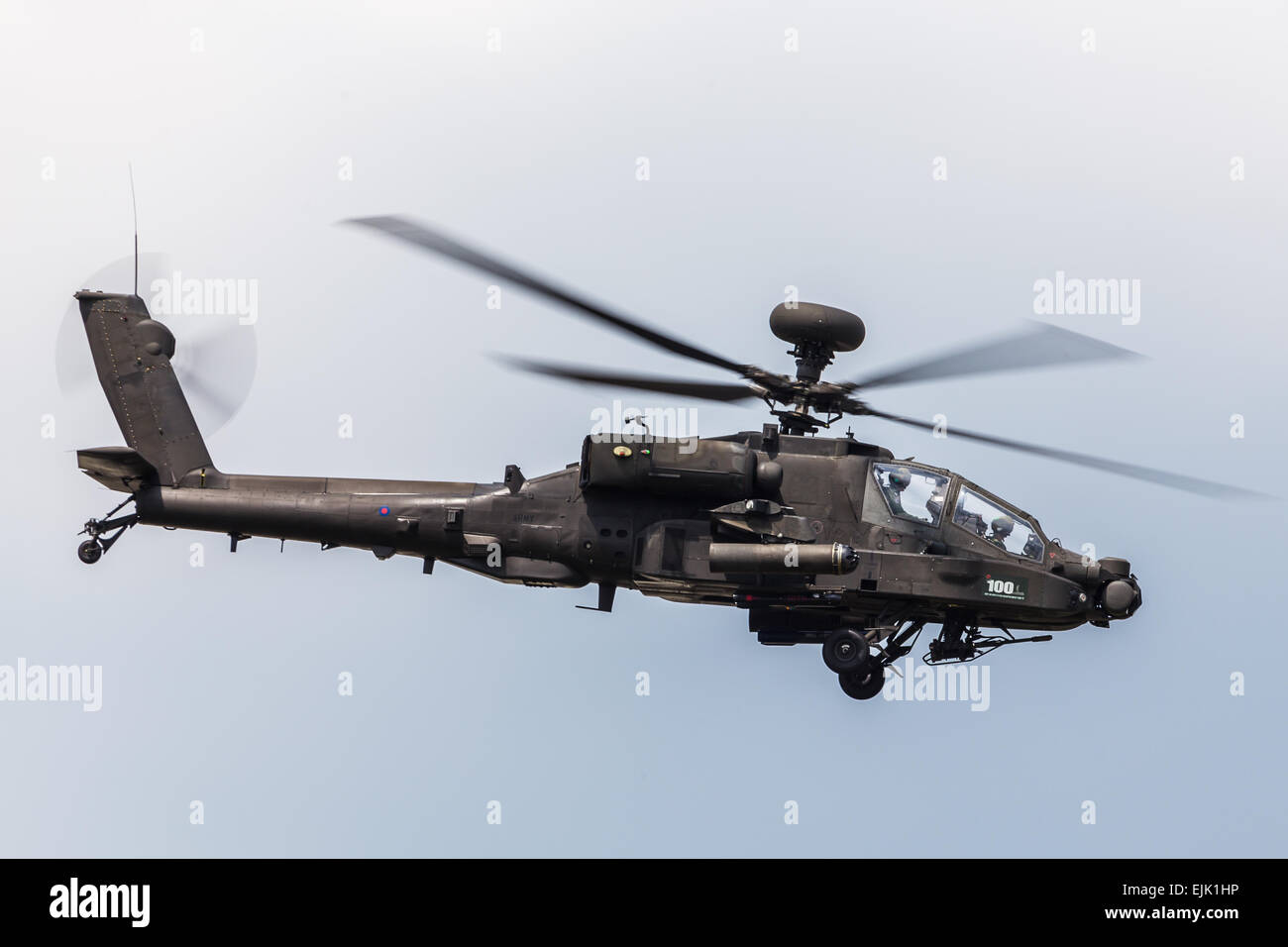 Apache auf RAF Fairford. Stockfoto