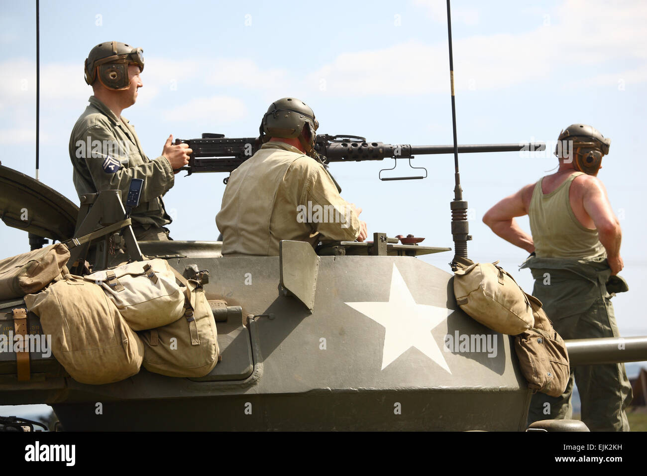 WW2 re enactmnet Stockfoto