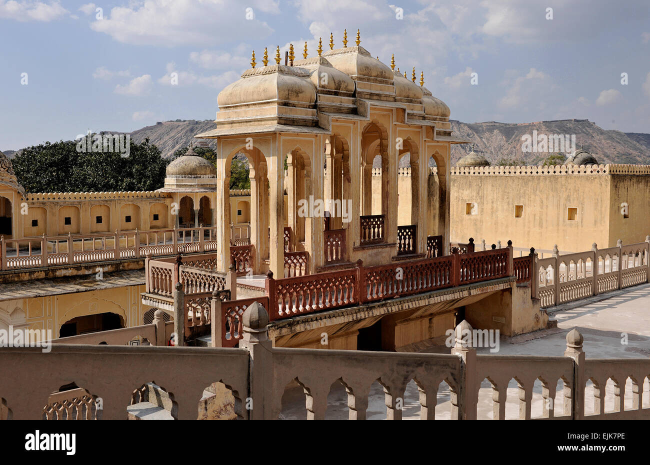 Palast der Winde (Hindi Übersetzung), Jaipur, Hawa Mahal, Rajasthan, Indien Stockfoto