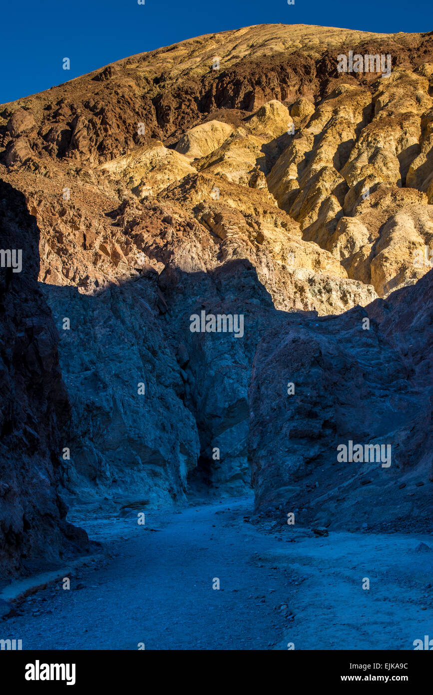 Golden Canyon Sunrise - Death Valley - Kalifornien Stockfoto