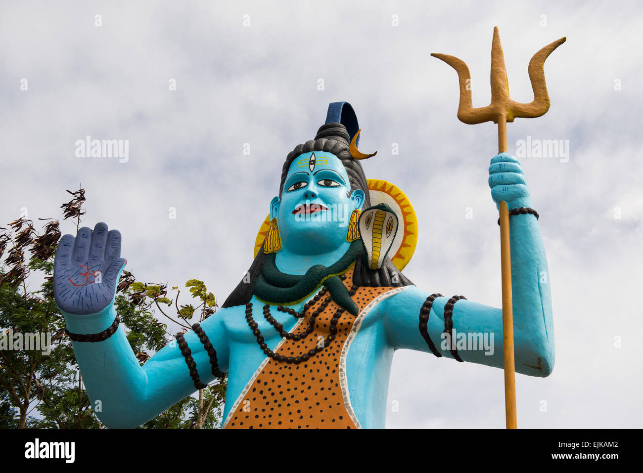 Hindustani Tempel am Weg Naar Zee, Paramaribo, Suriname Stockfoto