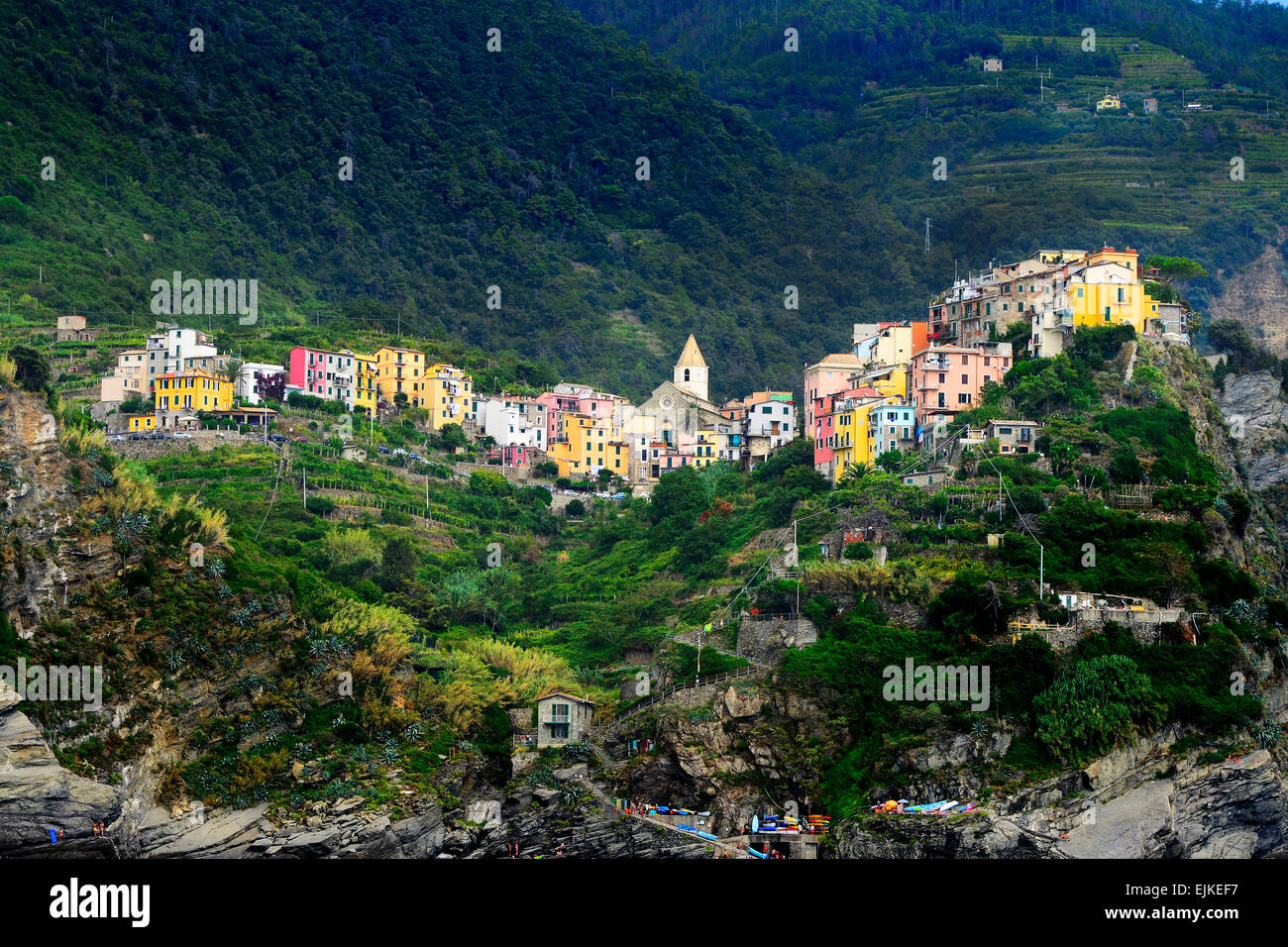 Corniglia Cinque Terre Italien italienische Riviera Ligurien Europa