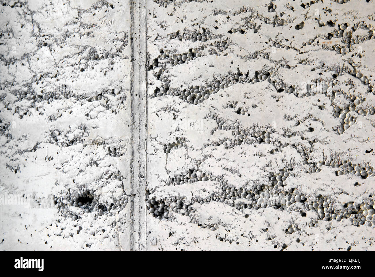 Detail einer Betonwand mit Struktur Stockfoto