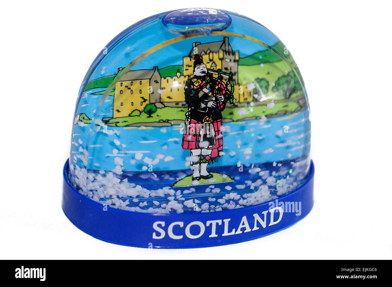 Snow Globe Tourist Souvenir aus Schottland Stockfoto