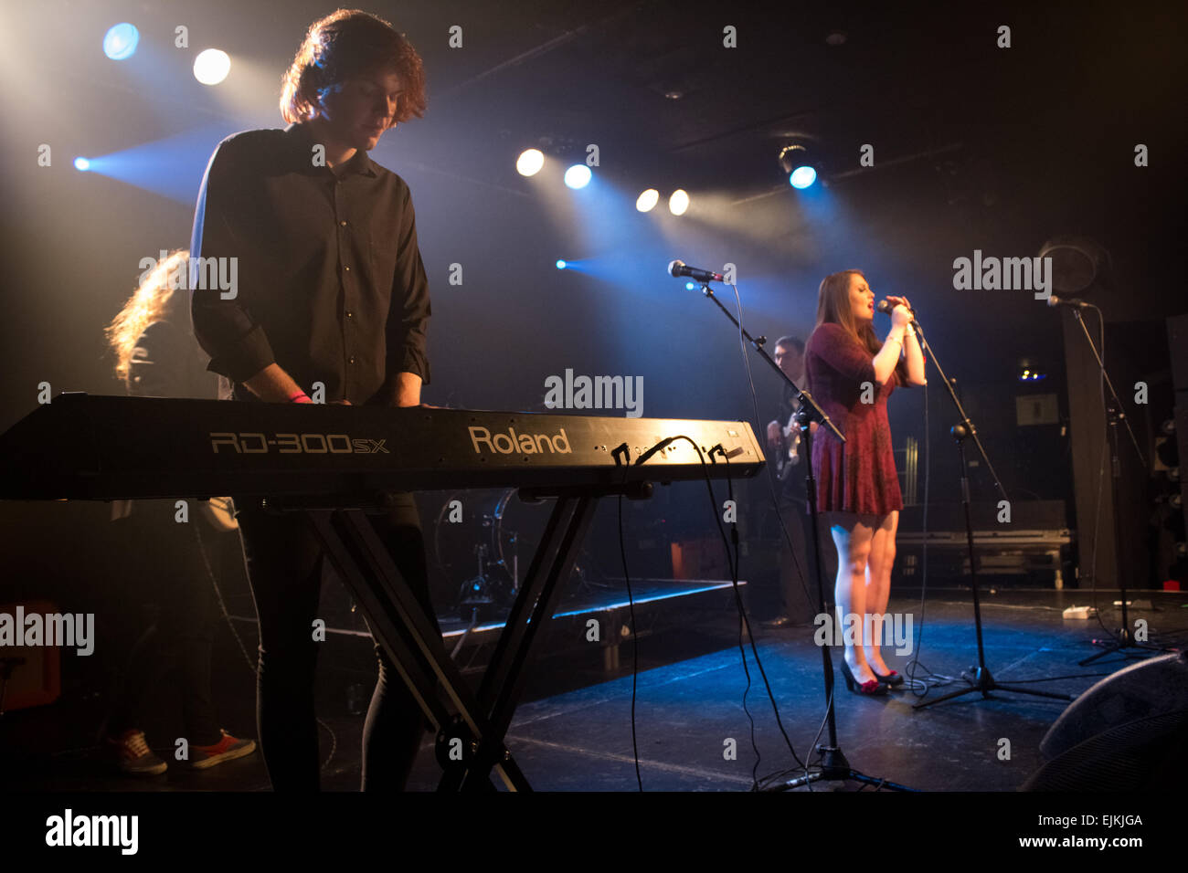 Eine gemischten Band im Wedgewood Rooms, Portsmouth, UK. Stockfoto