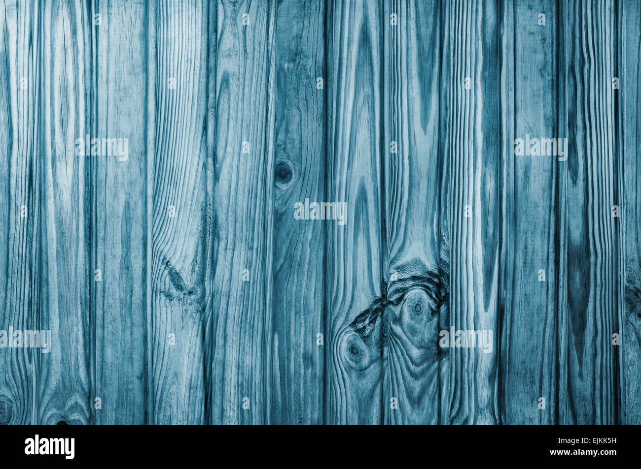 Einzigartige Holz Kiefer Hintergrund oder Textur. Vertikale Linien blau Stockfoto