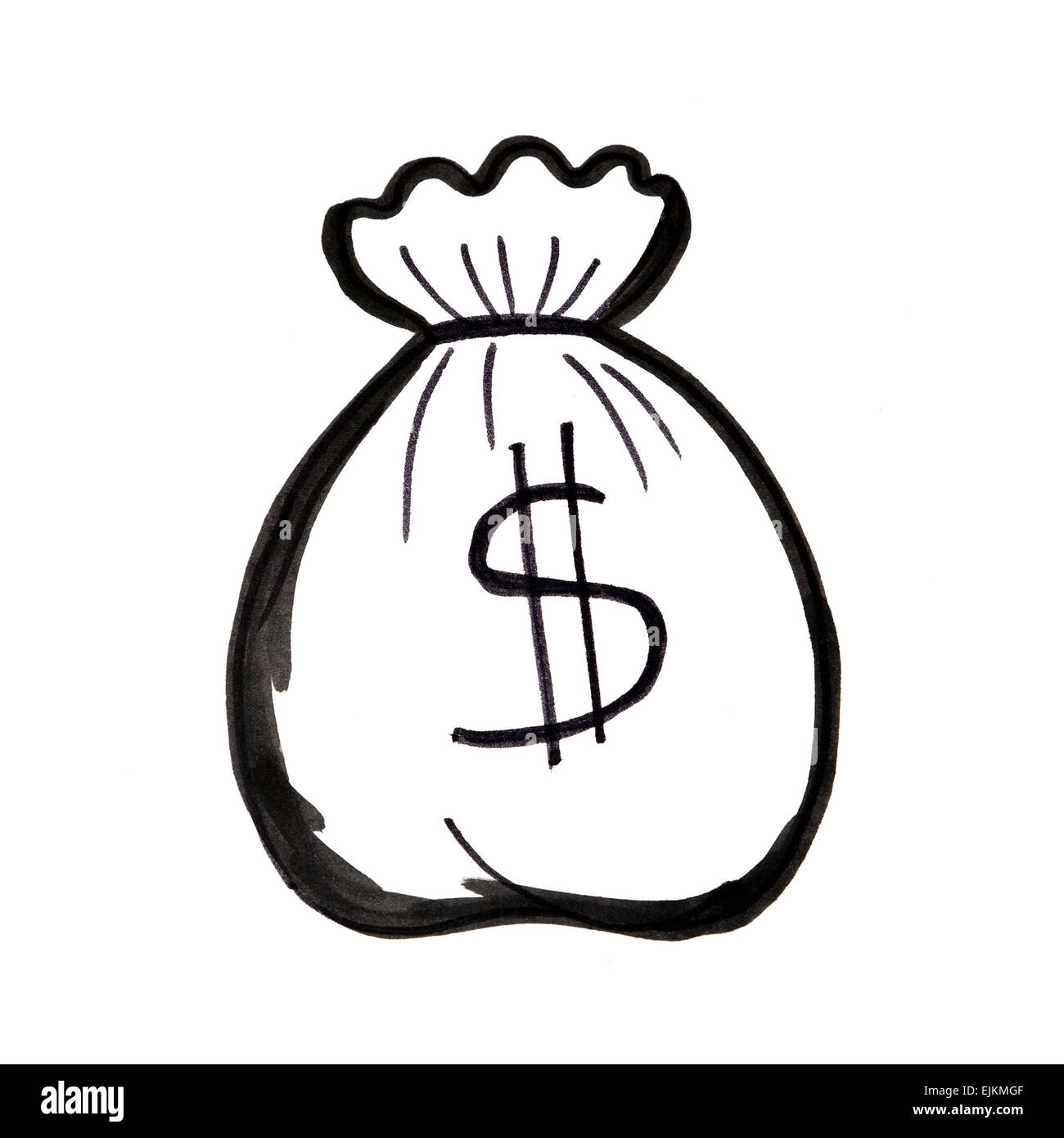 Zeichnung Geld Stockfoto